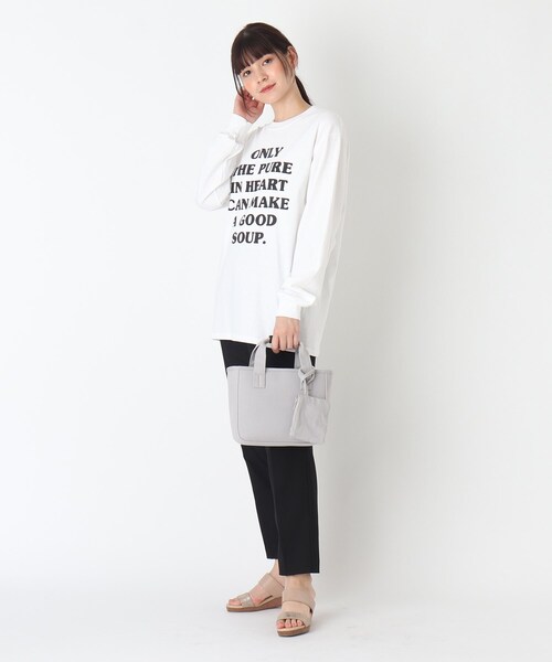 SOUP（スープ）の「◆モードキャンバストート（トートバッグ・レディース・グレー/オフホワイト/カーキ・00）」の8枚目の写真