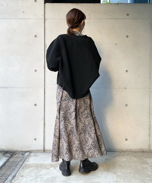 DouDou（ドゥドゥ）の「ポリエステルカーディガン（カーディガン/ボレロ・レディース・バイオレット/ライトグリーン/オフホワイト/ブラック・FREE）」の7枚目の写真