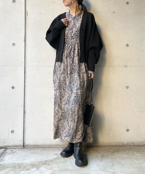 DouDou（ドゥドゥ）の「ポリエステルカーディガン（カーディガン/ボレロ・レディース・バイオレット/ライトグリーン/オフホワイト/ブラック・FREE）」の9枚目の写真