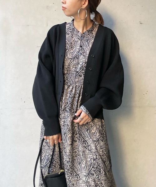 DouDou（ドゥドゥ）の「ポリエステルカーディガン（カーディガン/ボレロ・レディース・バイオレット/ライトグリーン/オフホワイト/ブラック・FREE）」の13枚目の写真