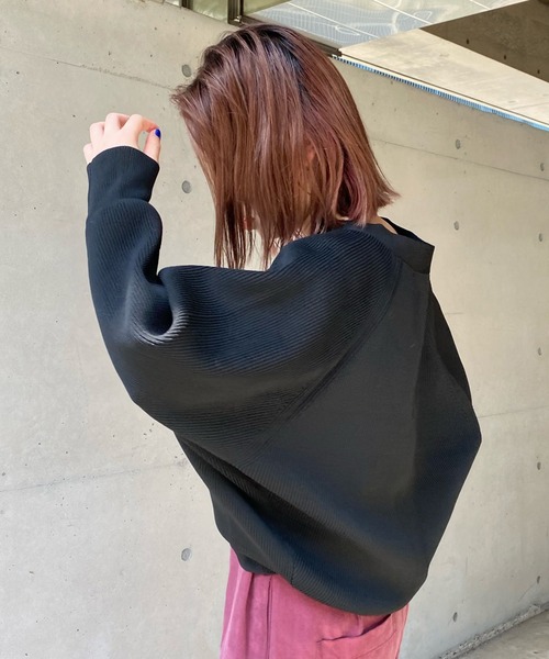 DouDou（ドゥドゥ）の「ポリエステルカーディガン（カーディガン/ボレロ・レディース・バイオレット/ライトグリーン/オフホワイト/ブラック・FREE）」の14枚目の写真