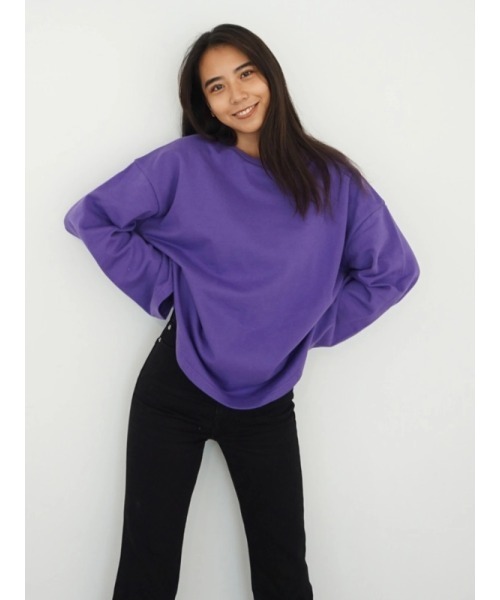 Vicente（ヴィセンテ）の「Loungy long sweat（Tシャツ/カットソー・レディース・パープル/グレー/オフホワイト・FREE）」の8枚目の写真