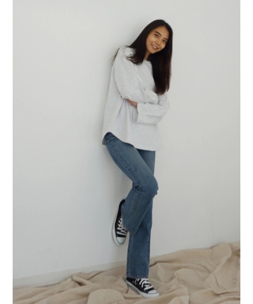 Vicente（ヴィセンテ）の「Loungy long sweat（Tシャツ/カットソー・レディース・パープル/グレー/オフホワイト・FREE）」の9枚目の写真