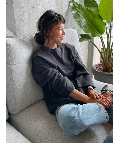 Vicente（ヴィセンテ）の「Loungy long sweat（Tシャツ/カットソー・レディース・パープル/グレー/オフホワイト・FREE）」の16枚目の写真