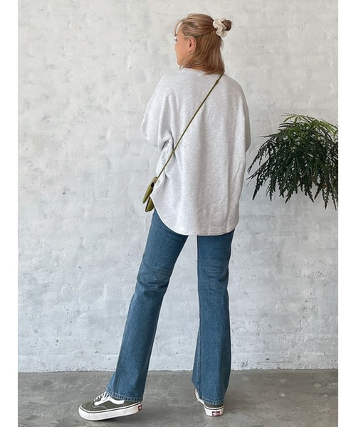 Vicente（ヴィセンテ）の「Loungy long sweat（Tシャツ/カットソー・レディース・パープル/グレー/オフホワイト・FREE）」の14枚目の写真