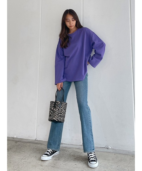 Vicente（ヴィセンテ）の「Loungy long sweat（Tシャツ/カットソー・レディース・パープル/グレー/オフホワイト・FREE）」の20枚目の写真