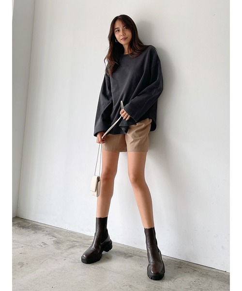 Vicente（ヴィセンテ）の「Loungy long sweat（Tシャツ/カットソー・レディース・パープル/グレー/オフホワイト・FREE）」の21枚目の写真