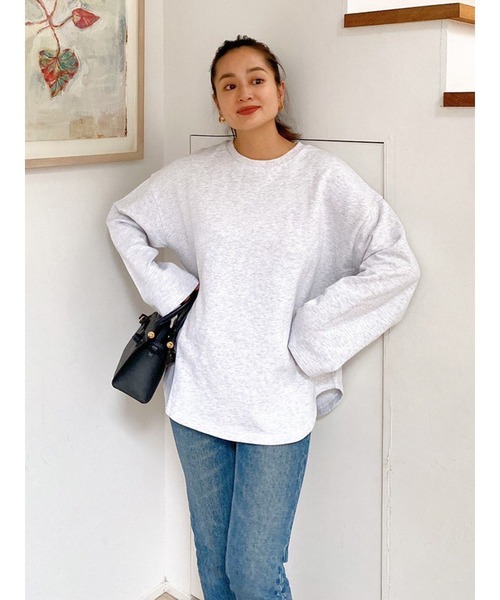 Vicente（ヴィセンテ）の「Loungy long sweat（Tシャツ/カットソー・レディース・パープル/グレー/オフホワイト・FREE）」の22枚目の写真