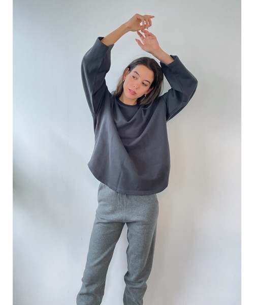 Vicente（ヴィセンテ）の「Loungy long sweat（Tシャツ/カットソー・レディース・パープル/グレー/オフホワイト・FREE）」の18枚目の写真