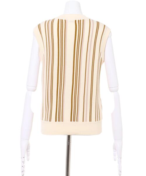 INGNI(イング)の「ストライプノースリニット(ニット/セーター・レディース・モカ/アイボリー系6/アイボリー系8・M)」の6枚目の写真