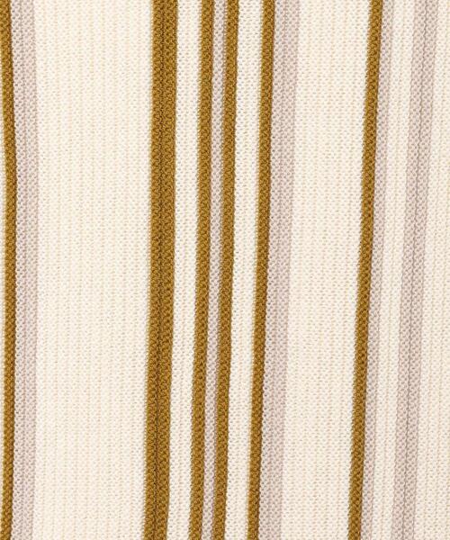 INGNI(イング)の「ストライプノースリニット(ニット/セーター・レディース・モカ/アイボリー系6/アイボリー系8・M)」の7枚目の写真