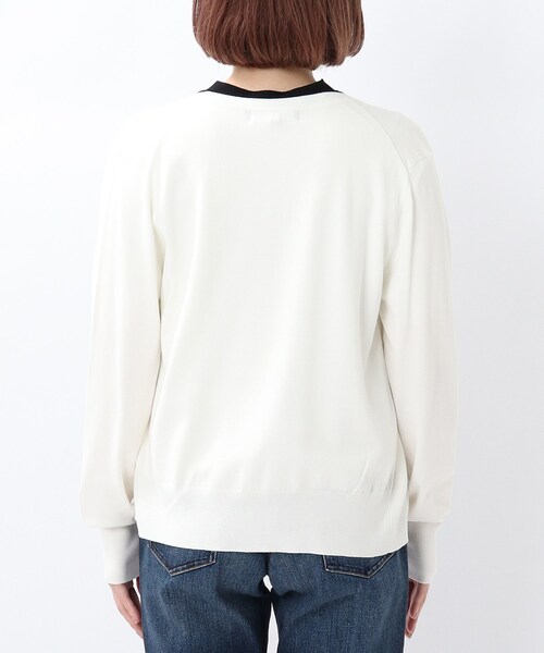 UNTITLED（アンタイトル）の「◆ボウタイプルオーバー+カーディガン ニットアンサンブル【洗える】（アンサンブル・レディース・グレー系/ベビーピンク/ブラック系4/ホワイト系その他5・00/02）」の21枚目の写真