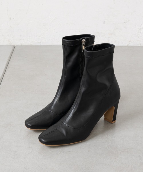 prose verse（プロズヴェール）の「《WEB限定》ストレッチショートブーツ（ブーツ・レディース・ブラック/アイボリー/ミント/ブラック系その他・SMALL/MEDIUM/LARGE/X-LARGE/XX-LARGE/X-SMALL）」の7枚目の写真