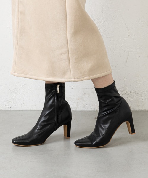 prose verse（プロズヴェール）の「《WEB限定》ストレッチショートブーツ（ブーツ・レディース・ブラック/アイボリー/ミント/ブラック系その他・SMALL/MEDIUM/LARGE/X-LARGE/XX-LARGE/X-SMALL）」の11枚目の写真