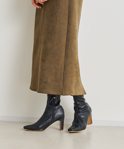 prose verse（プロズヴェール）の「《WEB限定》ストレッチショートブーツ（ブーツ・レディース・ブラック/アイボリー/ミント/ブラック系その他・SMALL/MEDIUM/LARGE/X-LARGE/XX-LARGE/X-SMALL）」の21枚目の写真