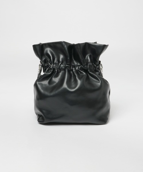 SENSE OF PLACE by URBAN RESEARCH（センスオブプレイスバイアーバンリサーチ）の「2WAYギャザーショルダーバッグ（ショルダーバッグ・レディース・アイボリー/ブラック/モカ・ONE）」の6枚目の写真