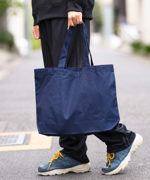 United Athle（ユナイテッドアスレ）の「【United Athle】ヘヴィー キャンバス トートバッグ L 1518（トートバッグ・メンズ・ブラック/オリーブ/キャメル/ライトグレー/ナチュラル/ネイビー/カモフラージュ・FREE）」の5枚目の写真