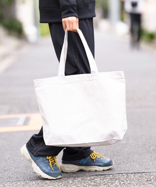 United Athle（ユナイテッドアスレ）の「【United Athle】ヘヴィー キャンバス トートバッグ L 1518（トートバッグ・メンズ・ブラック/オリーブ/キャメル/ライトグレー/ナチュラル/ネイビー/カモフラージュ・FREE）」の2枚目の写真