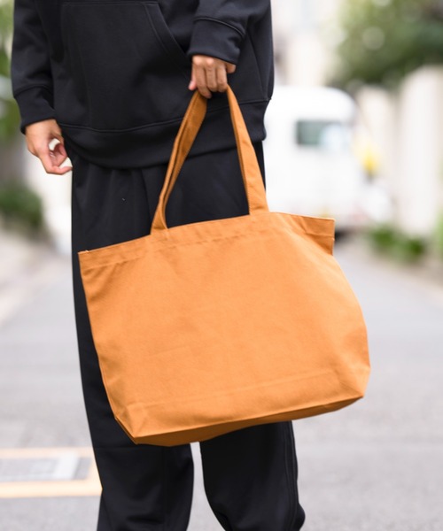 United Athle（ユナイテッドアスレ）の「【United Athle】ヘヴィー キャンバス トートバッグ L 1518（トートバッグ・メンズ・ブラック/オリーブ/キャメル/ライトグレー/ナチュラル/ネイビー/カモフラージュ・FREE）」の9枚目の写真