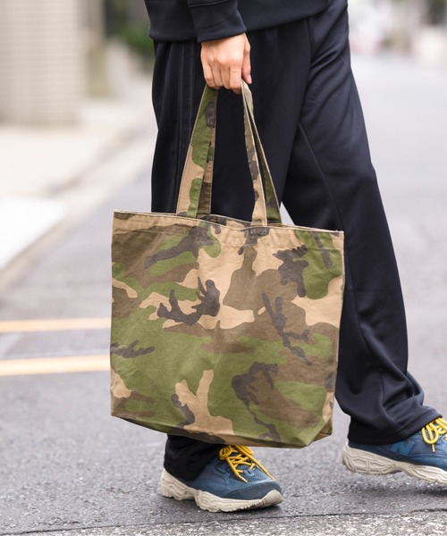 United Athle（ユナイテッドアスレ）の「【United Athle】ヘヴィー キャンバス トートバッグ L 1518（トートバッグ・メンズ・ブラック/オリーブ/キャメル/ライトグレー/ナチュラル/ネイビー/カモフラージュ・FREE）」の12枚目の写真