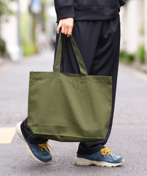 United Athle（ユナイテッドアスレ）の「【United Athle】ヘヴィー キャンバス トートバッグ L 1518（トートバッグ・メンズ・ブラック/オリーブ/キャメル/ライトグレー/ナチュラル/ネイビー/カモフラージュ・FREE）」の19枚目の写真