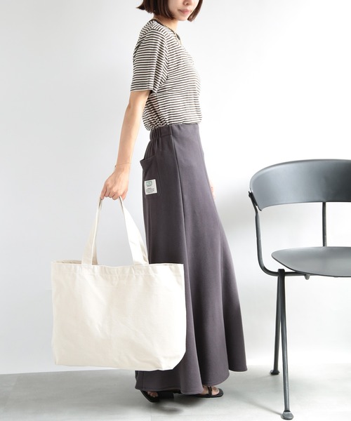 United Athle（ユナイテッドアスレ）の「【United Athle】ヘヴィー キャンバス トートバッグ L 1518（トートバッグ・メンズ・ブラック/オリーブ/キャメル/ライトグレー/ナチュラル/ネイビー/カモフラージュ・FREE）」の21枚目の写真