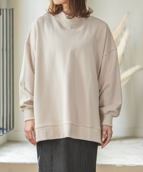 rectangle by ryon(レクタングルバイリョン)の「【rectangle by ryon】バックレースアッププルオーバー(スウェット・レディース・ネイビー/グレイッシュベージュ・FREE)」の11枚目の写真