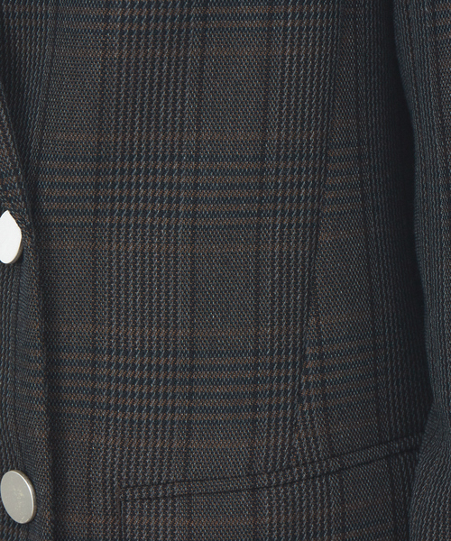 Rouge vif（ルージュヴィフ）の「チェックダブルテーラードジャケット（テーラードジャケット・レディース・ブラウン・38/36）」の11枚目の写真