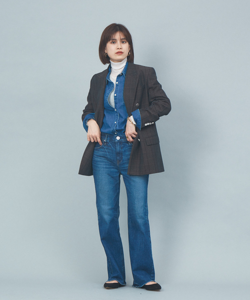 Rouge vif（ルージュヴィフ）の「チェックダブルテーラードジャケット（テーラードジャケット・レディース・ブラウン・38/36）」の19枚目の写真