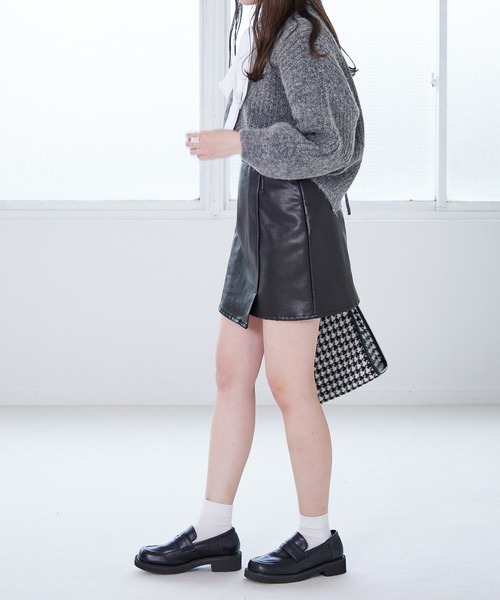 Heather（ヘザー）の「Cotton Candy Knit　255086（ニット/セーター・レディース・ホワイト/ブラック/パープル/ネイビー/ピンク/イエロー/ブルー/ライトイエロー・FREE）」の21枚目の写真