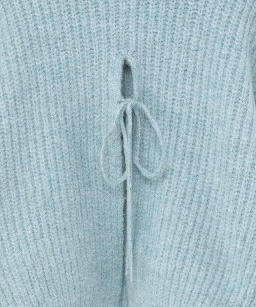Heather（ヘザー）の「Cotton Candy Knit　255086（ニット/セーター・レディース・ホワイト/ブラック/パープル/ネイビー/ピンク/イエロー/ブルー/ライトイエロー・FREE）」の19枚目の写真