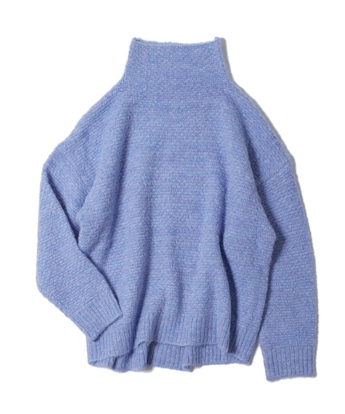 INED CLARO（イネドクラロ）の「《INED CLARO》メランジニットプルオーバー（ニット/セーター・レディース・グレー/オフホワイト/ブルー/グリーン系その他・フリー）」の4枚目の写真