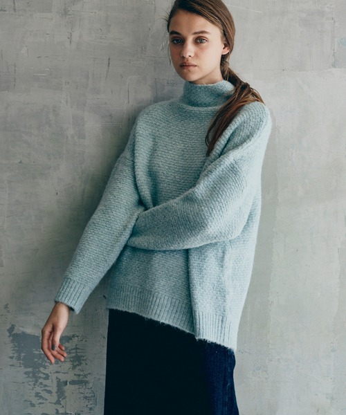 INED CLARO（イネドクラロ）の「《INED CLARO》メランジニットプルオーバー（ニット/セーター・レディース・グレー/オフホワイト/ブルー/グリーン系その他・フリー）」の18枚目の写真