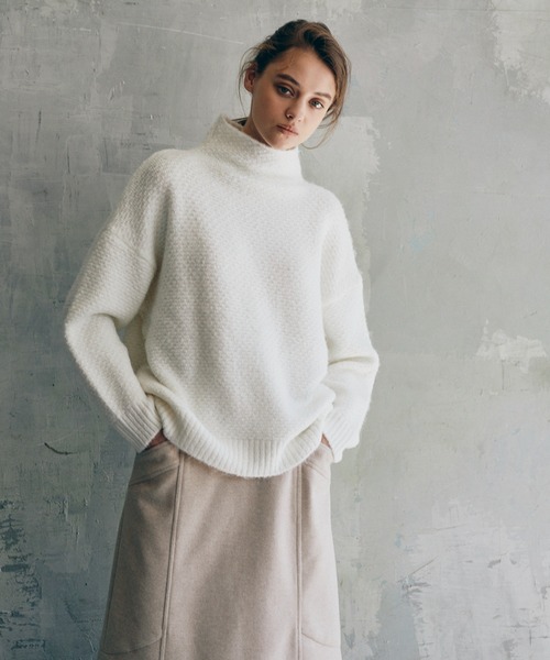 INED CLARO（イネドクラロ）の「《INED CLARO》メランジニットプルオーバー（ニット/セーター・レディース・グレー/オフホワイト/ブルー/グリーン系その他・フリー）」の20枚目の写真