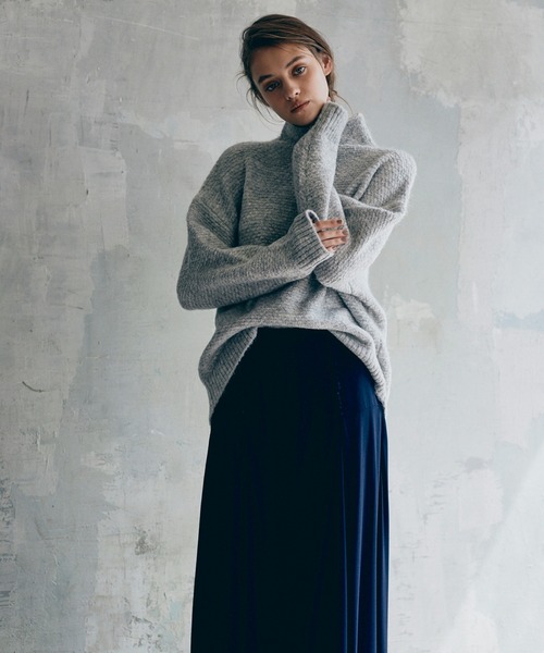 INED CLARO（イネドクラロ）の「《INED CLARO》メランジニットプルオーバー（ニット/セーター・レディース・グレー/オフホワイト/ブルー/グリーン系その他・フリー）」の9枚目の写真