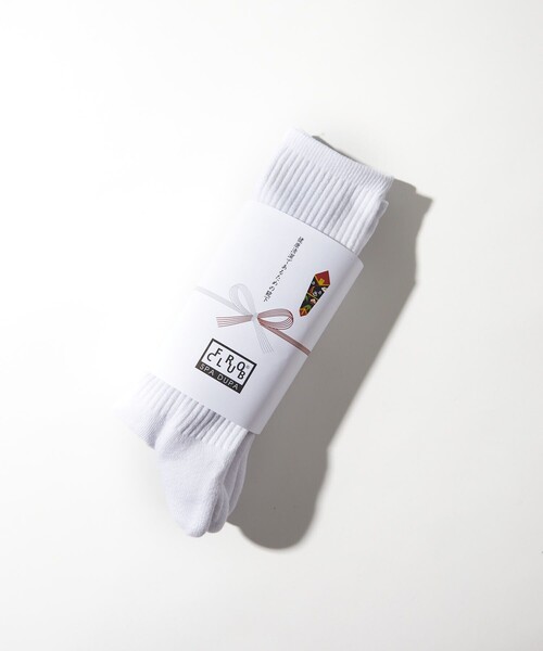 FREAK'S STORE（フリークスストア）の「FROCLUB/フロクラブ 健康清潔ロゴ SOX 2P/ツーピース ソックス（ソックス/靴下・メンズ・その他/ホワイト・ﾌﾘ-）」の7枚目の写真