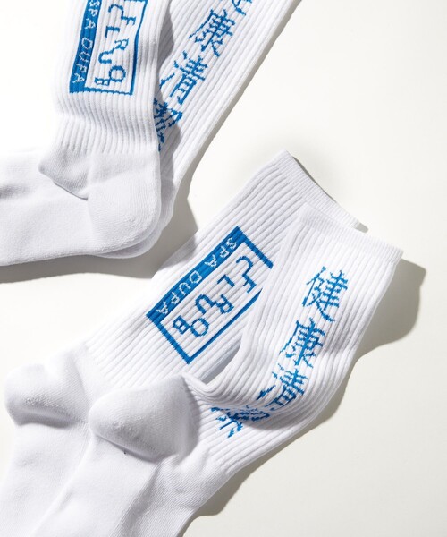 FREAK'S STORE（フリークスストア）の「FROCLUB/フロクラブ 健康清潔ロゴ SOX 2P/ツーピース ソックス（ソックス/靴下・メンズ・その他/ホワイト・ﾌﾘ-）」の4枚目の写真