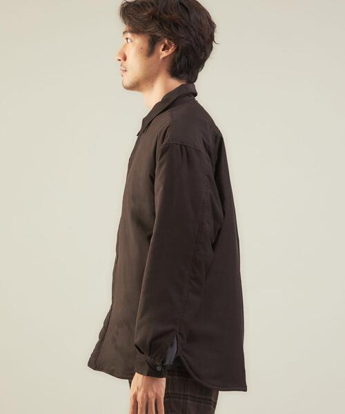 green label relaxing(グリーンレーベルリラクシング)の「<green label relaxing>ポリスエード パファー ブルゾン(ブルゾン・メンズ・ブラック/ダークブラウン・L/S/M)」の14枚目の写真
