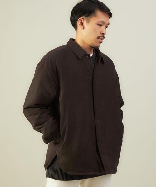 green label relaxing(グリーンレーベルリラクシング)の「<green label relaxing>ポリスエード パファー ブルゾン(ブルゾン・メンズ・ブラック/ダークブラウン・L/S/M)」の15枚目の写真