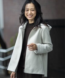 THE SHOP TK  | 【2WAY】フーデットショートコート(その他アウター)