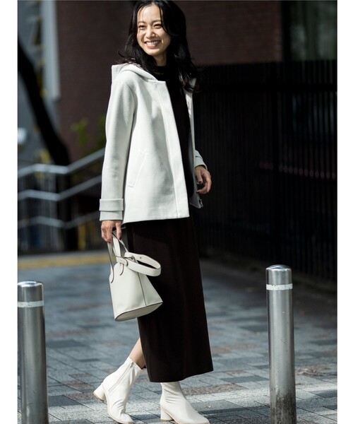 THE SHOP TK (ザ ショップ ティーケー )の「◆【2WAY】フーデットショートコート(その他アウター・レディース・チャコールグレー/ブラウン系/ライトベージュ/ブラック・11/13/14/12)」の19枚目の写真