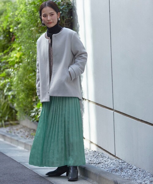 THE SHOP TK (ザ ショップ ティーケー )の「◆【2WAY】フーデットショートコート(その他アウター・レディース・チャコールグレー/ブラウン系/ライトベージュ/ブラック・11/13/14/12)」の17枚目の写真