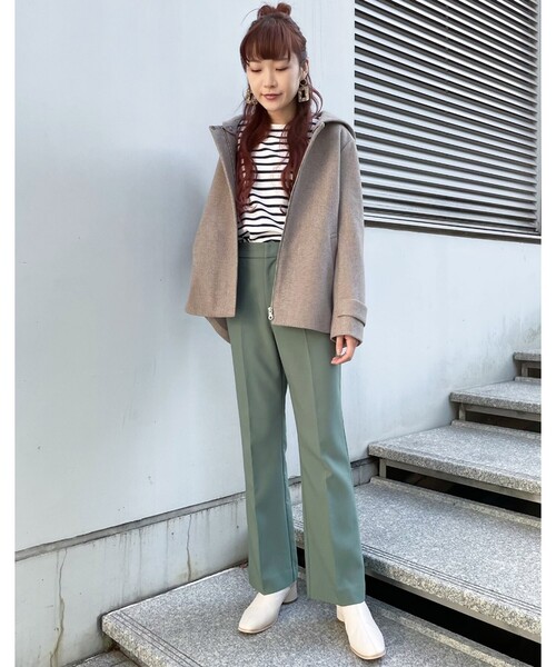 THE SHOP TK (ザ ショップ ティーケー )の「◆【2WAY】フーデットショートコート(その他アウター・レディース・チャコールグレー/ブラウン系/ライトベージュ/ブラック・11/13/14/12)」の10枚目の写真