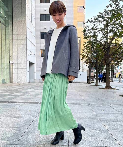 THE SHOP TK (ザ ショップ ティーケー )の「◆【2WAY】フーデットショートコート(その他アウター・レディース・チャコールグレー/ブラウン系/ライトベージュ/ブラック・11/13/14/12)」の18枚目の写真