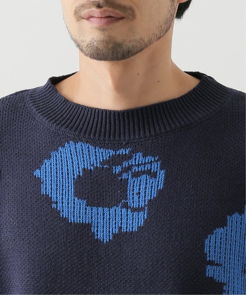 JOINT WORKS(ジョイントワークス)の「KNIT ROSE(ニット/セーター・メンズ・ブラウン/ネイビー・MEDIUM/LARGE)」の5枚目の写真