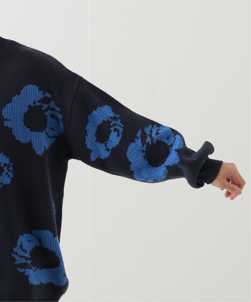 JOINT WORKS(ジョイントワークス)の「KNIT ROSE(ニット/セーター・メンズ・ブラウン/ネイビー・MEDIUM/LARGE)」の3枚目の写真
