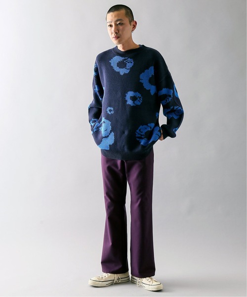 JOINT WORKS(ジョイントワークス)の「KNIT ROSE(ニット/セーター・メンズ・ブラウン/ネイビー・MEDIUM/LARGE)」の18枚目の写真