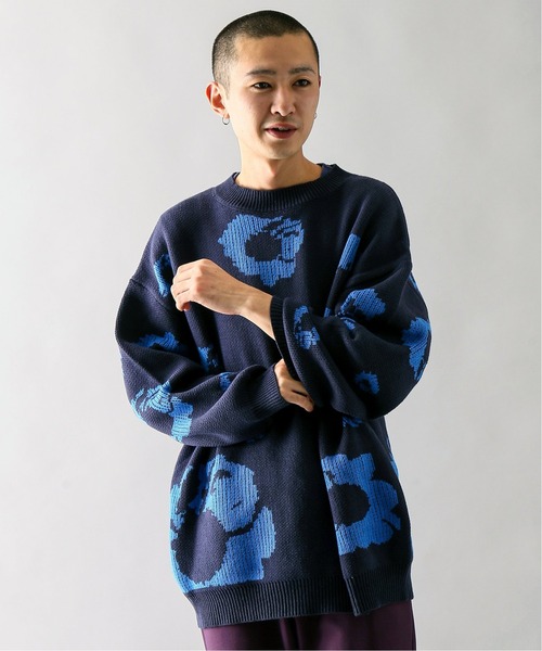 JOINT WORKS(ジョイントワークス)の「KNIT ROSE(ニット/セーター・メンズ・ブラウン/ネイビー・MEDIUM/LARGE)」の21枚目の写真