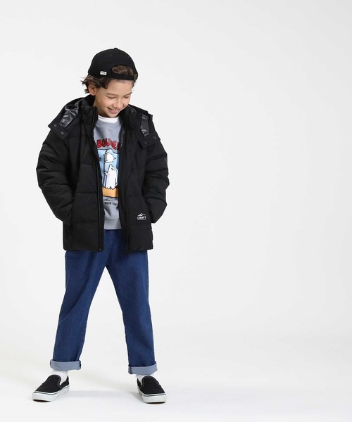 CAMP7（キャンプセブン）の「【CAMP7】パディングジャケット（ダウンジャケット/コート・キッズ・ブルー/ブラック・130/140/105/120/155）」の5枚目の写真