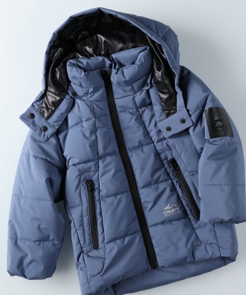 CAMP7（キャンプセブン）の「【CAMP7】パディングジャケット（ダウンジャケット/コート・キッズ・ブルー/ブラック・130/140/105/120/155）」の16枚目の写真